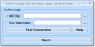 FoxPro Change Case to Proper, Upper & Lower Softwa screenshot